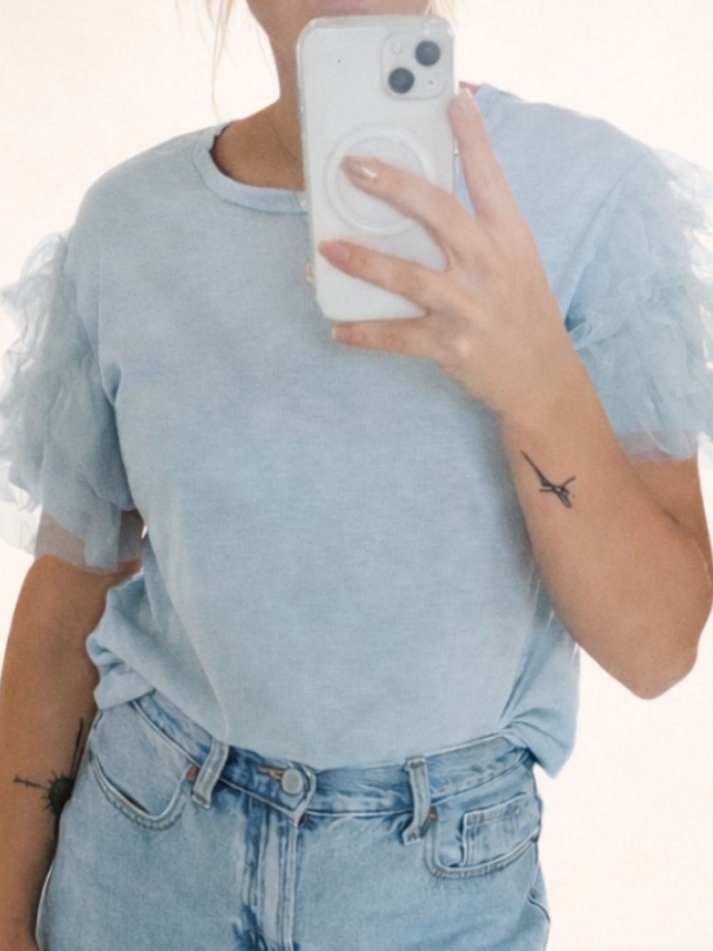 Lea & Viola Puff sleeved tee fairy core
